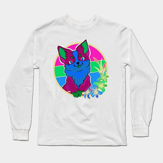 Polysexual corgi Long Sleeve T-Shirt by ThBlkBirdDaliah